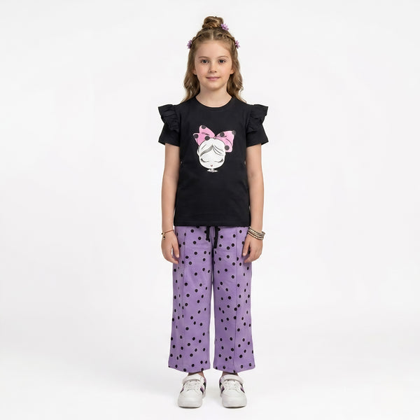 Girls Polka Dot Ruffle Set