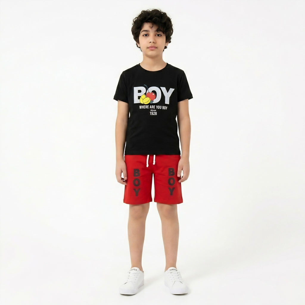 Boys Where Are You Boy Shorts Set