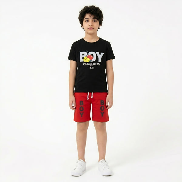 Boys Where Are You Boy Shorts Set