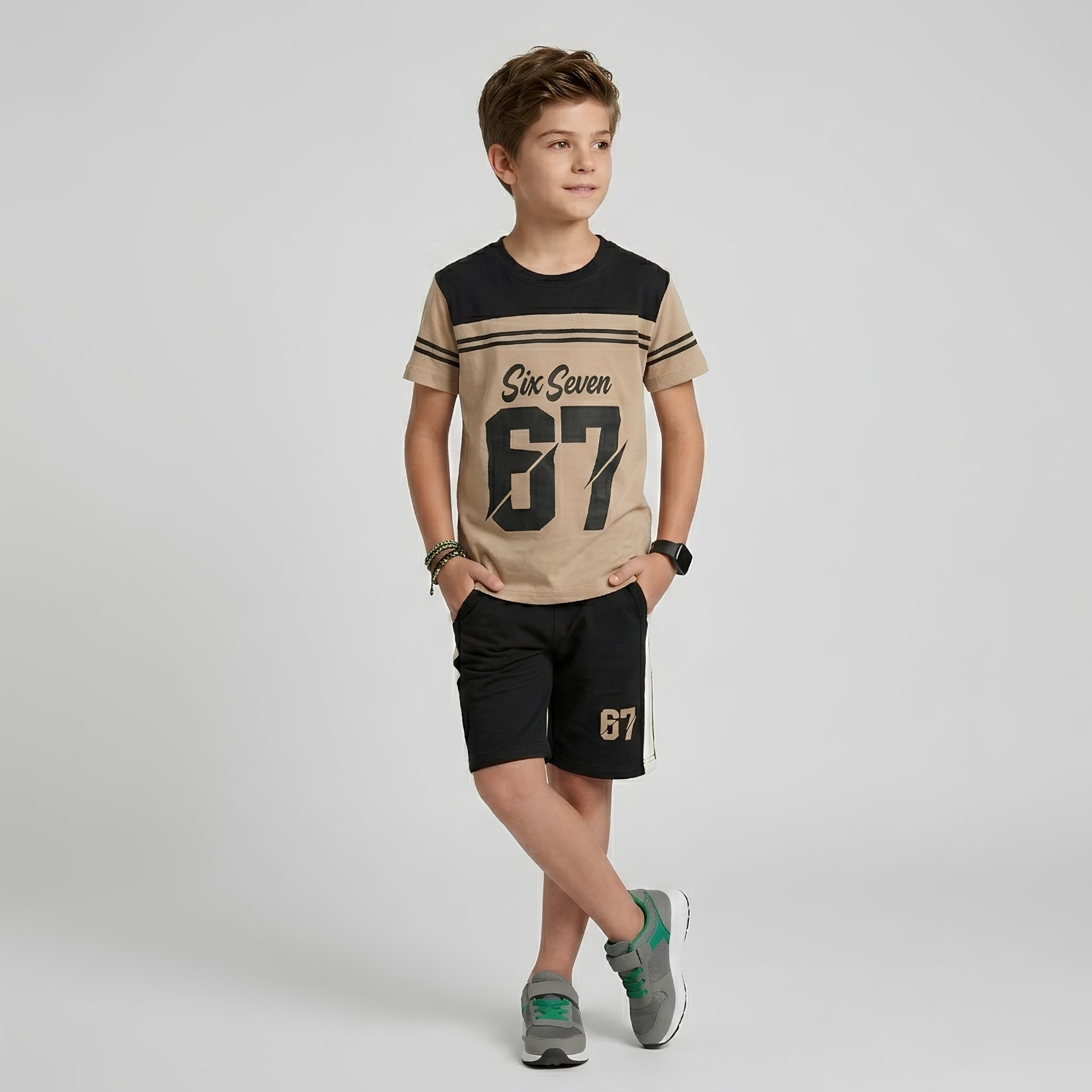 Boys Six Seven 67 Athletic Varsity Set