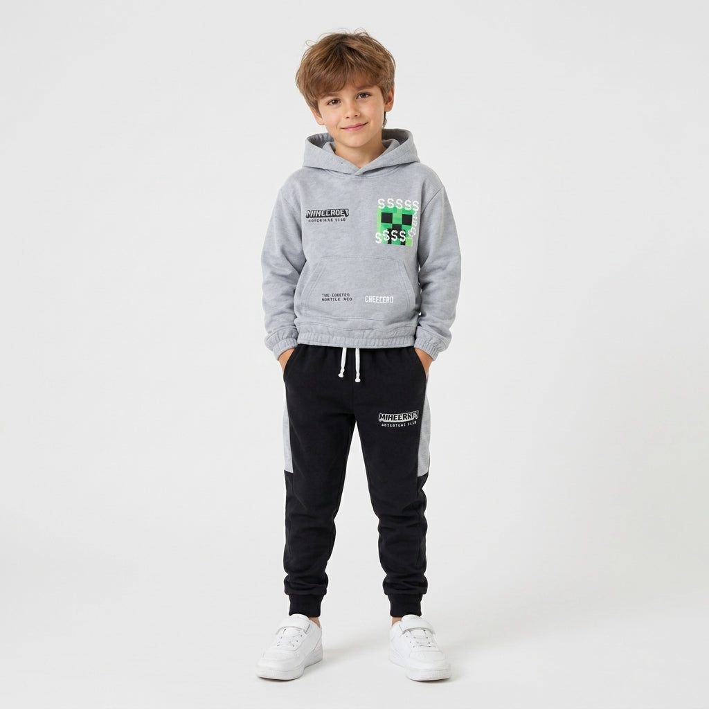 Boys Minecraft Creeper Hoodie Set