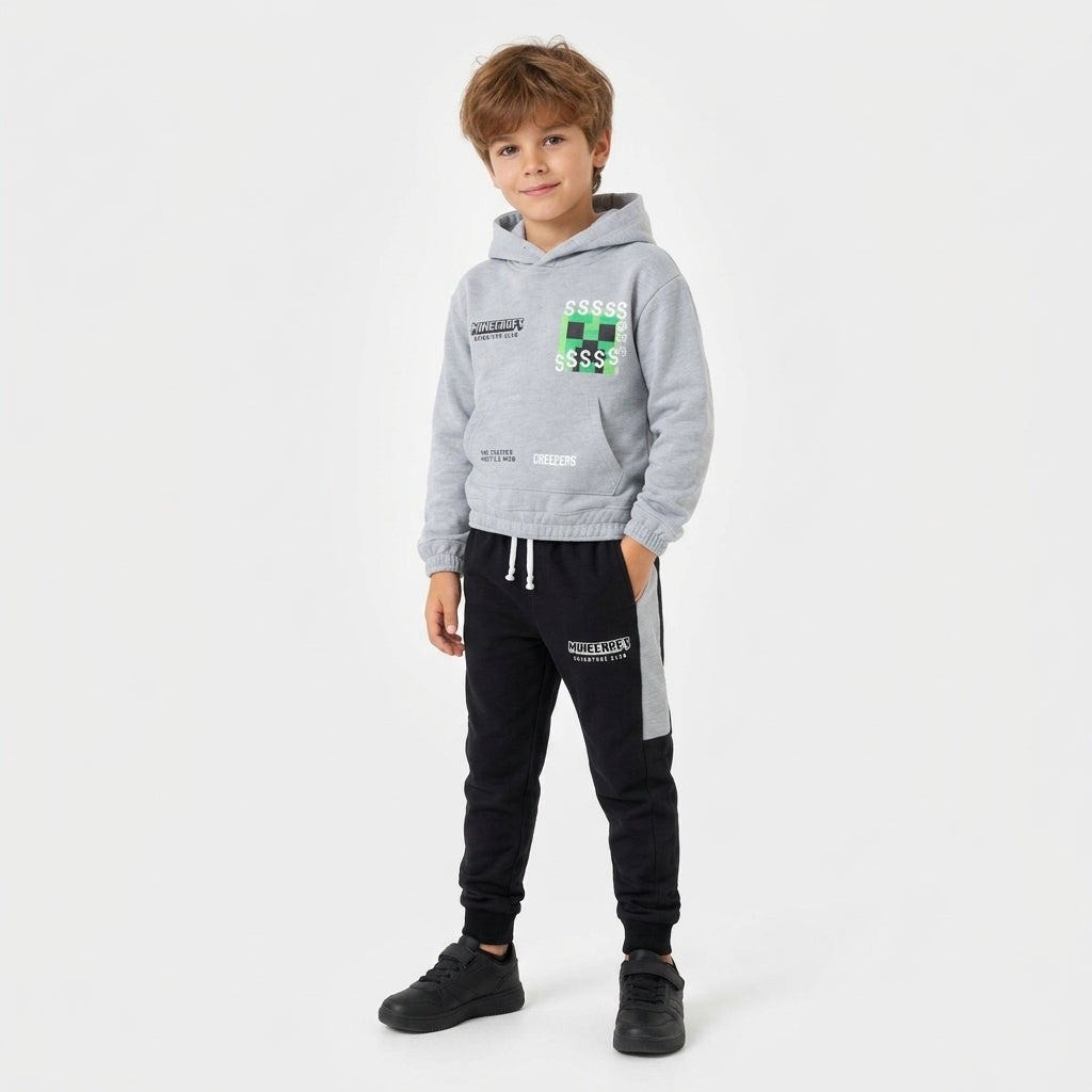 Boys Minecraft Creeper Hoodie Set