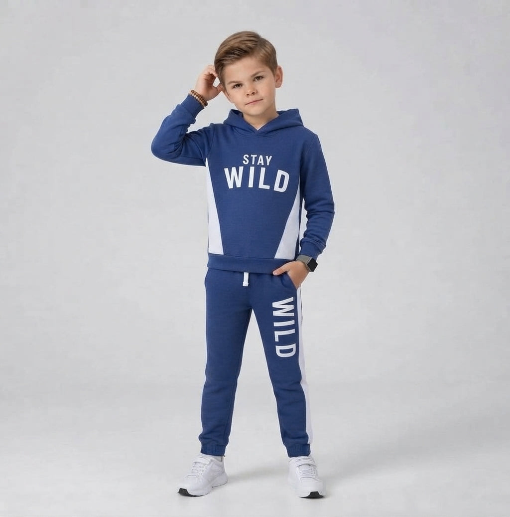 Boys "Stay Wild" Tracksuit Set