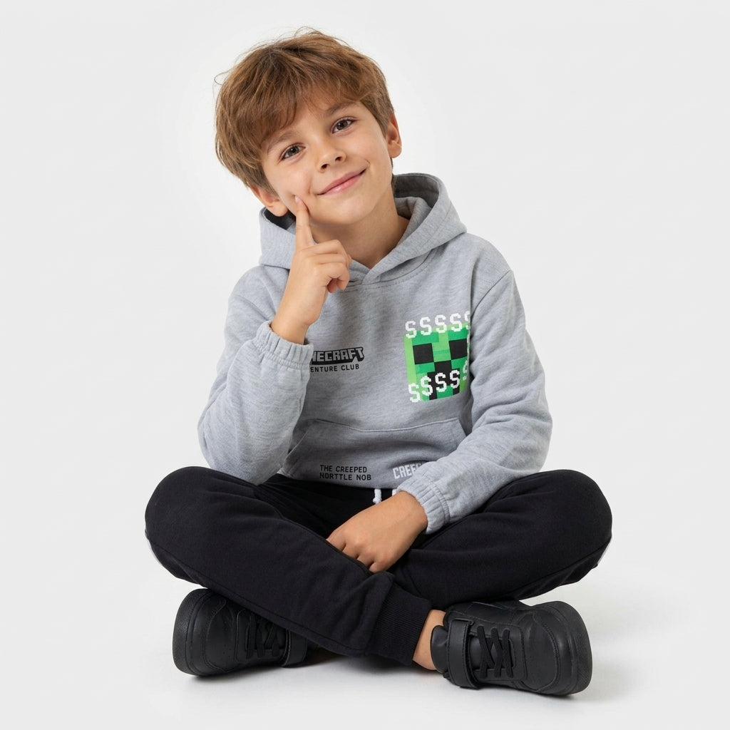Boys Minecraft Creeper Hoodie Set