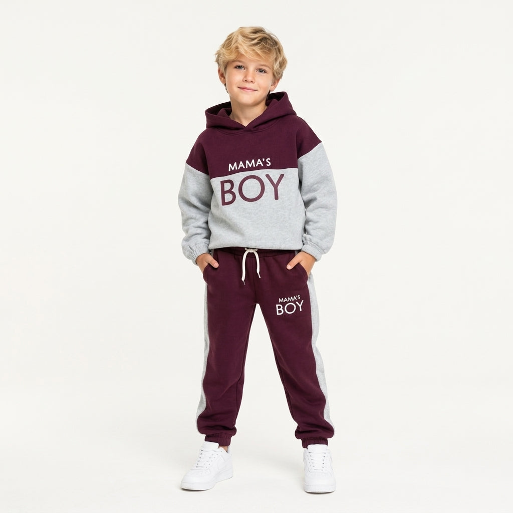 Boys "Mama's Boy" Tracksuit Set