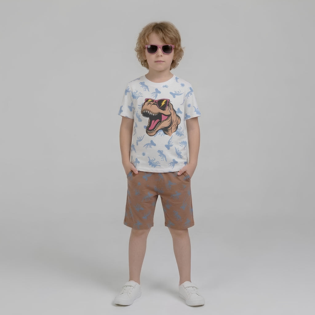 Boys Cool T-Rex Sunglasses Set