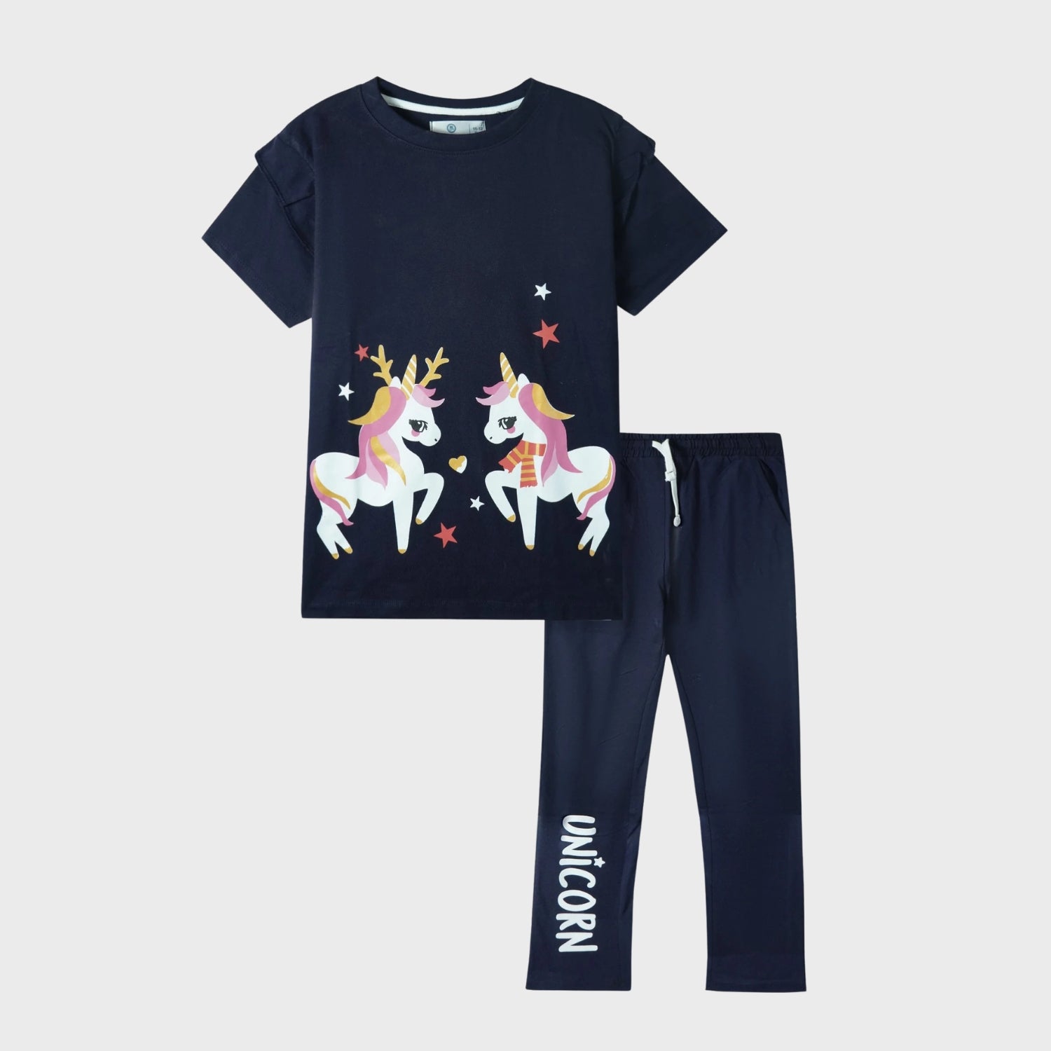 Girls Unicorn Print Set