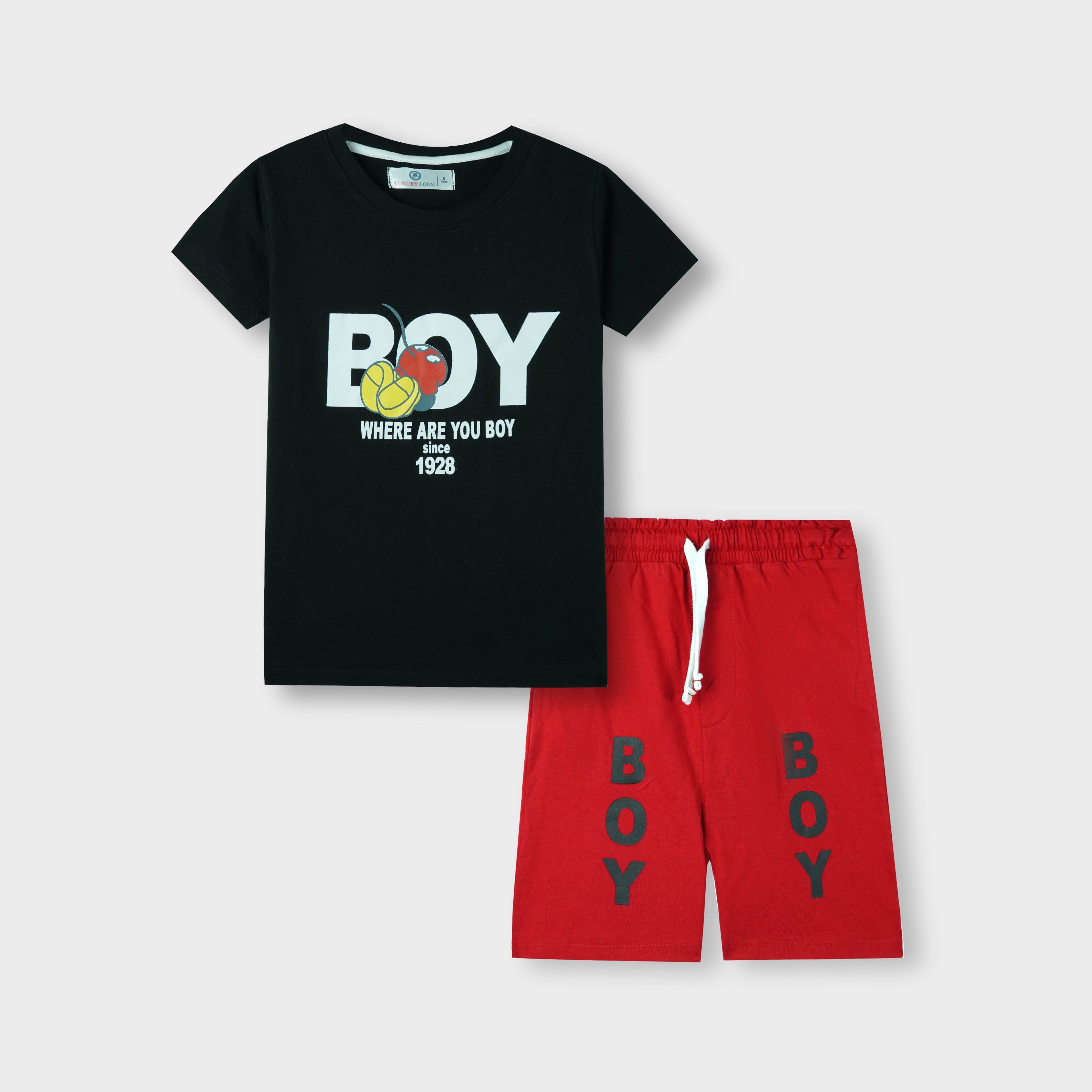 Boys Where Are You Boy Shorts Set