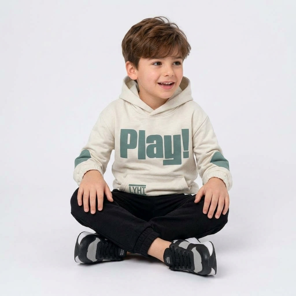Boys "Play!" Hoodie Set