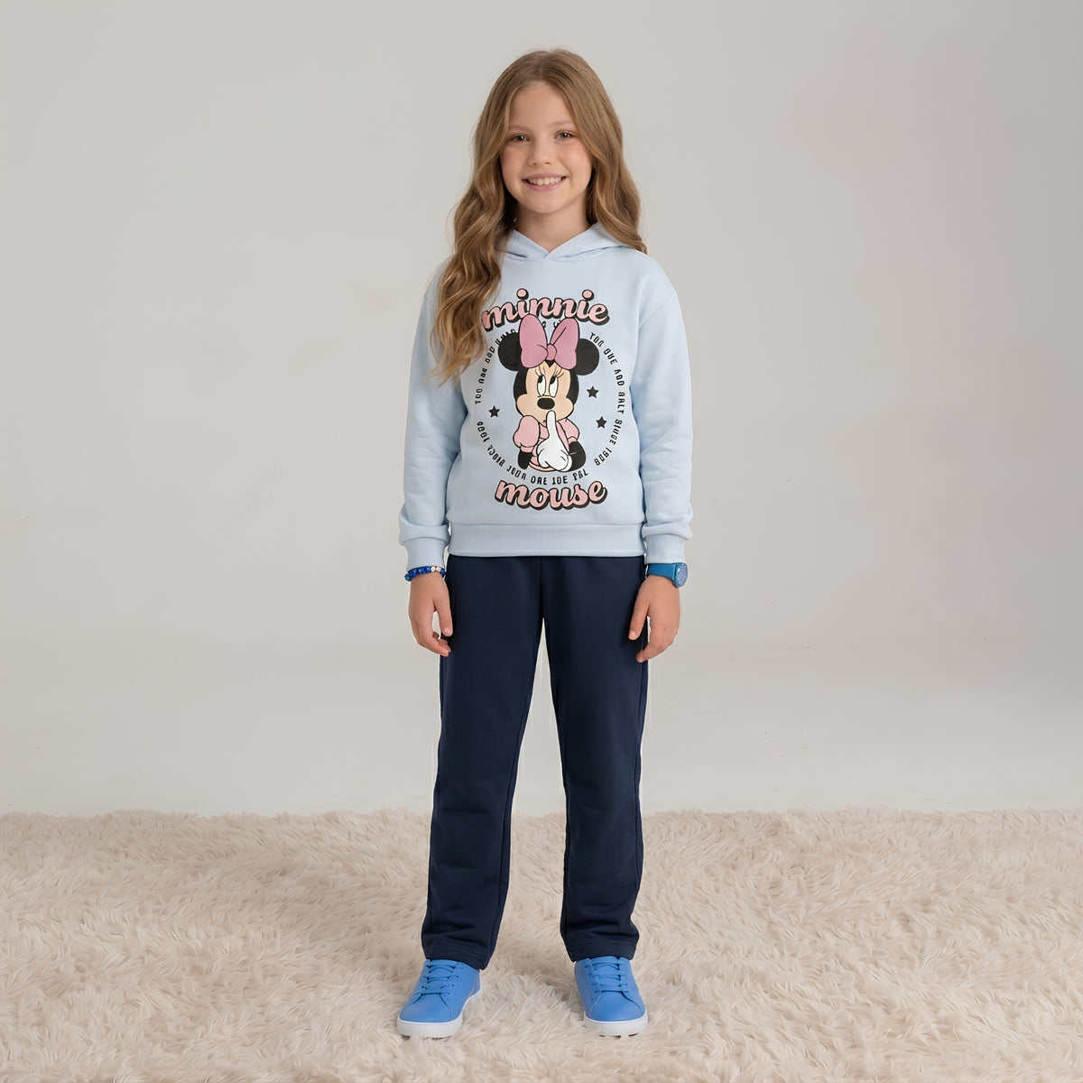 Girls Minnie Mouse Hoodie Set