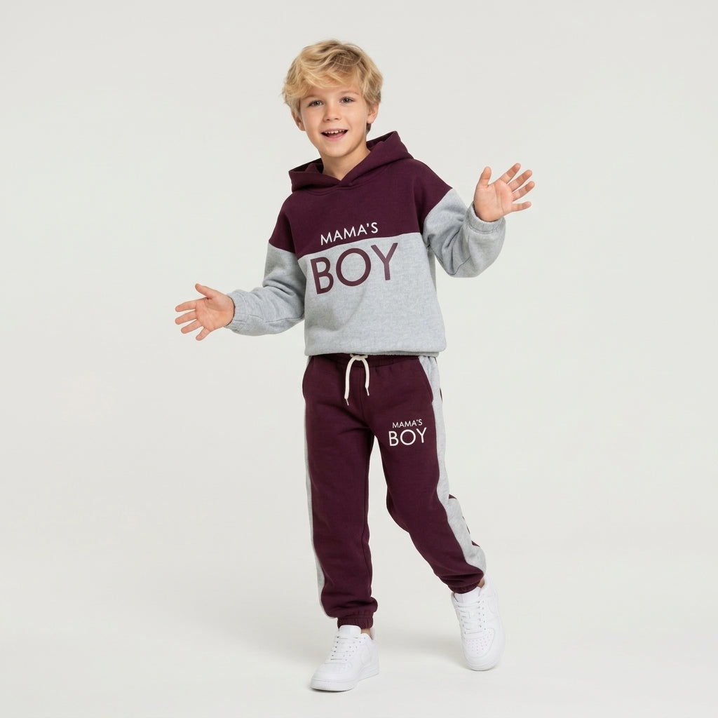 Boys "Mama's Boy" Tracksuit Set