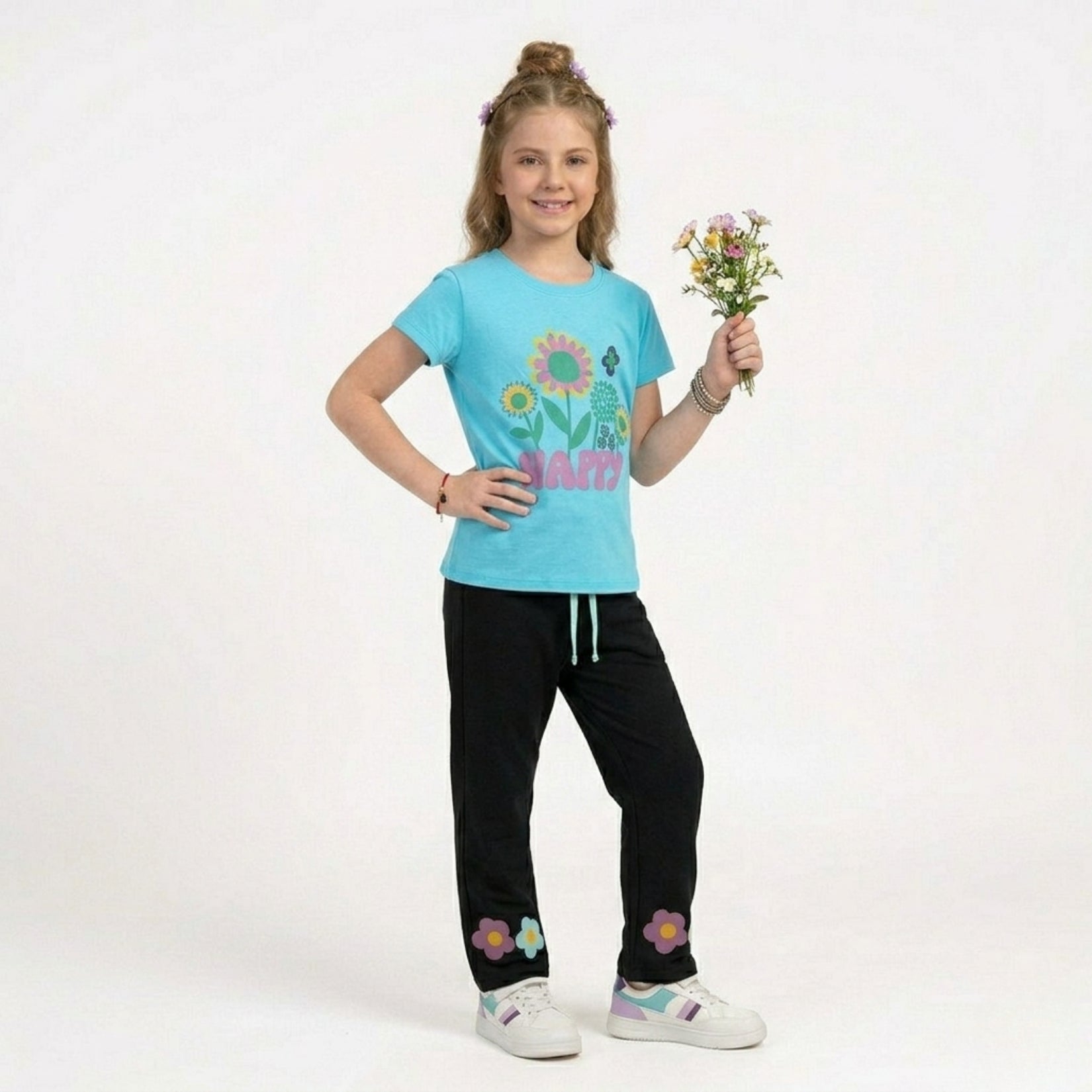 Girls Happy Flowers Set