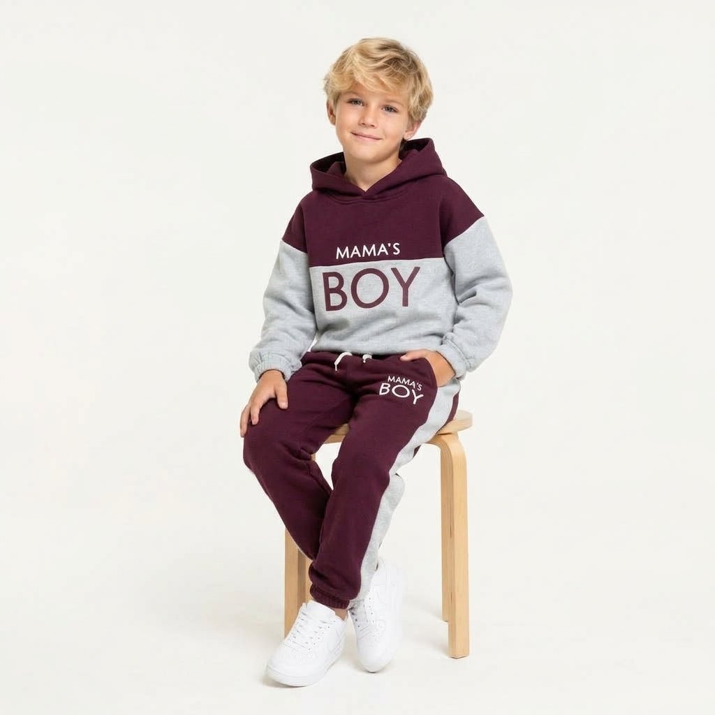 Boys "Mama's Boy" Tracksuit Set