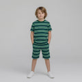 Boys Classic Striped Shorts Set