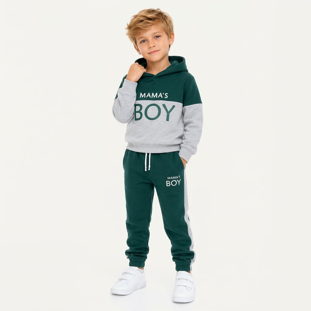 Boys "Mama's Boy" Tracksuit Set