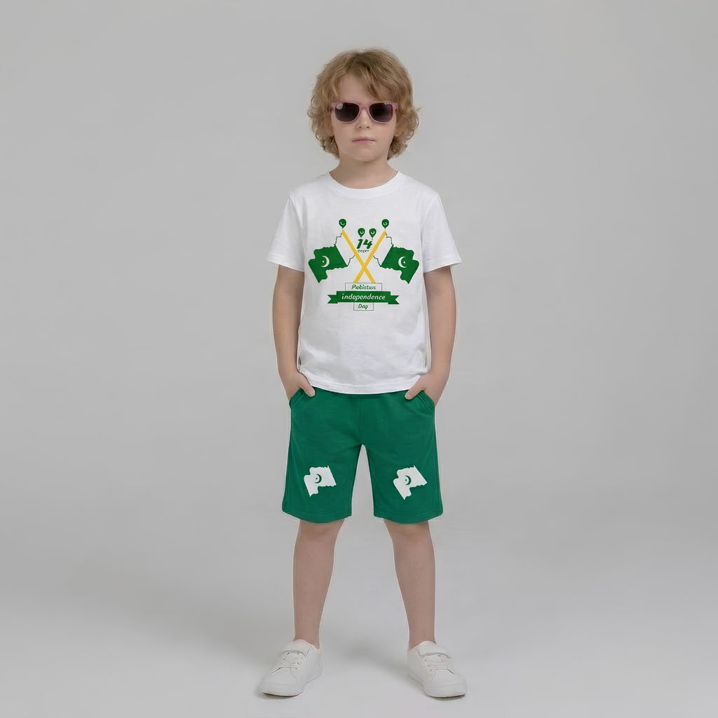 Boys 14th August Shorts Set