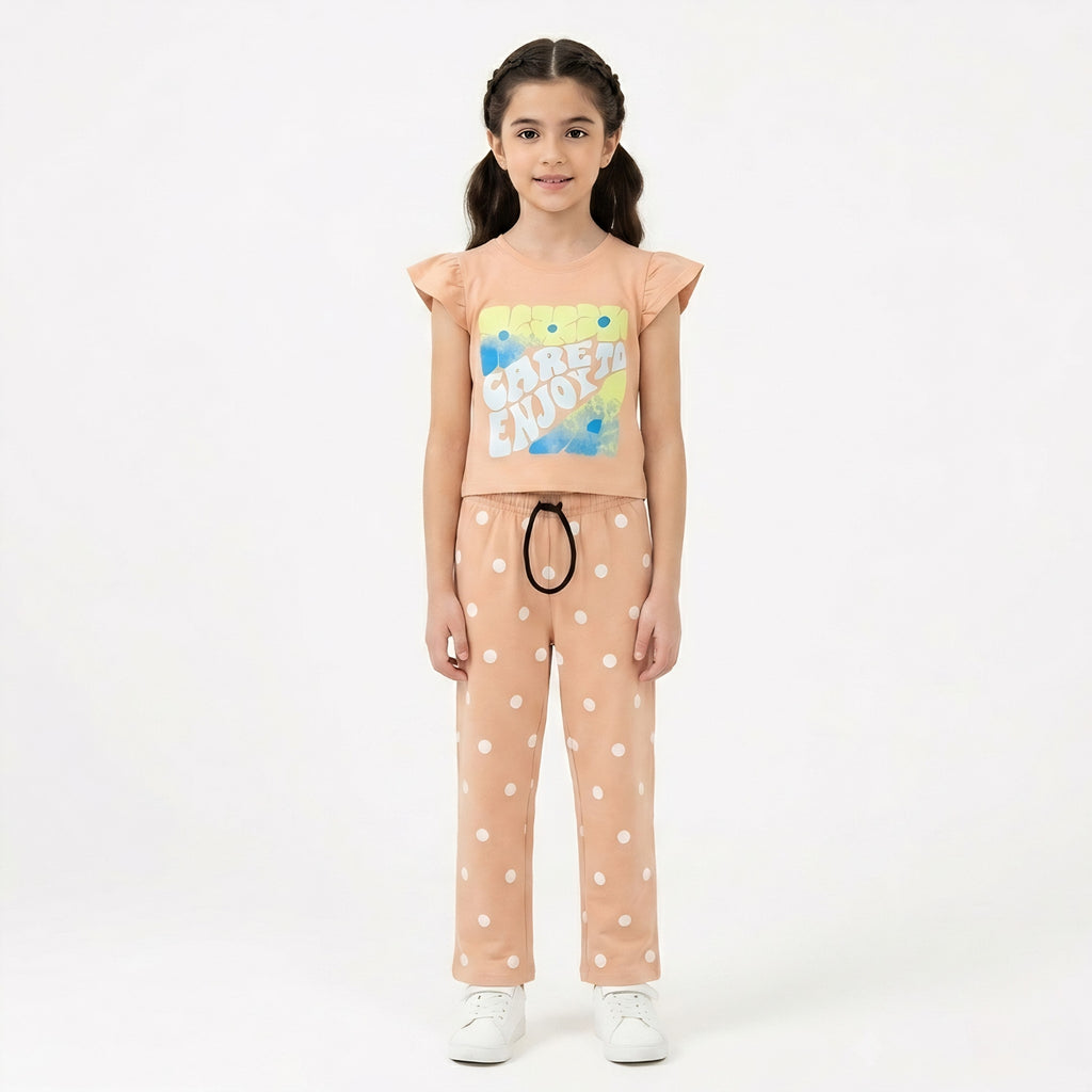 Girls Care To Enjoy Peach Set