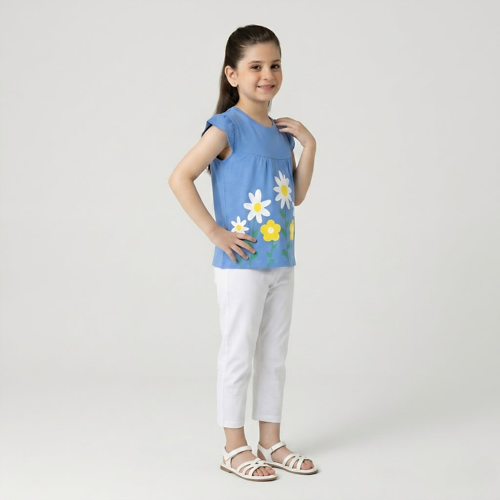 Girls Daisy Print Set