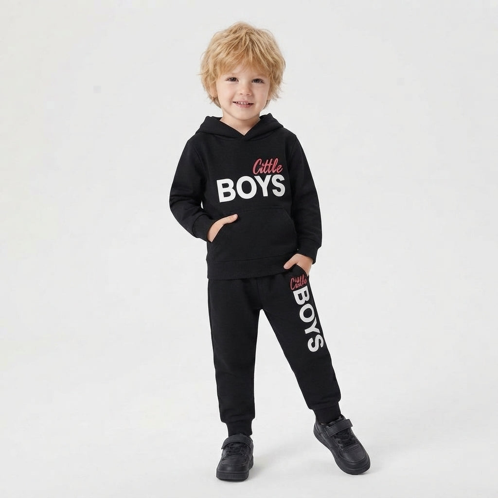 Boys "Little Boys" Hoodie Set