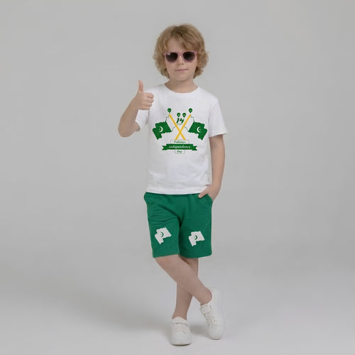 Boys 14th August Shorts Set