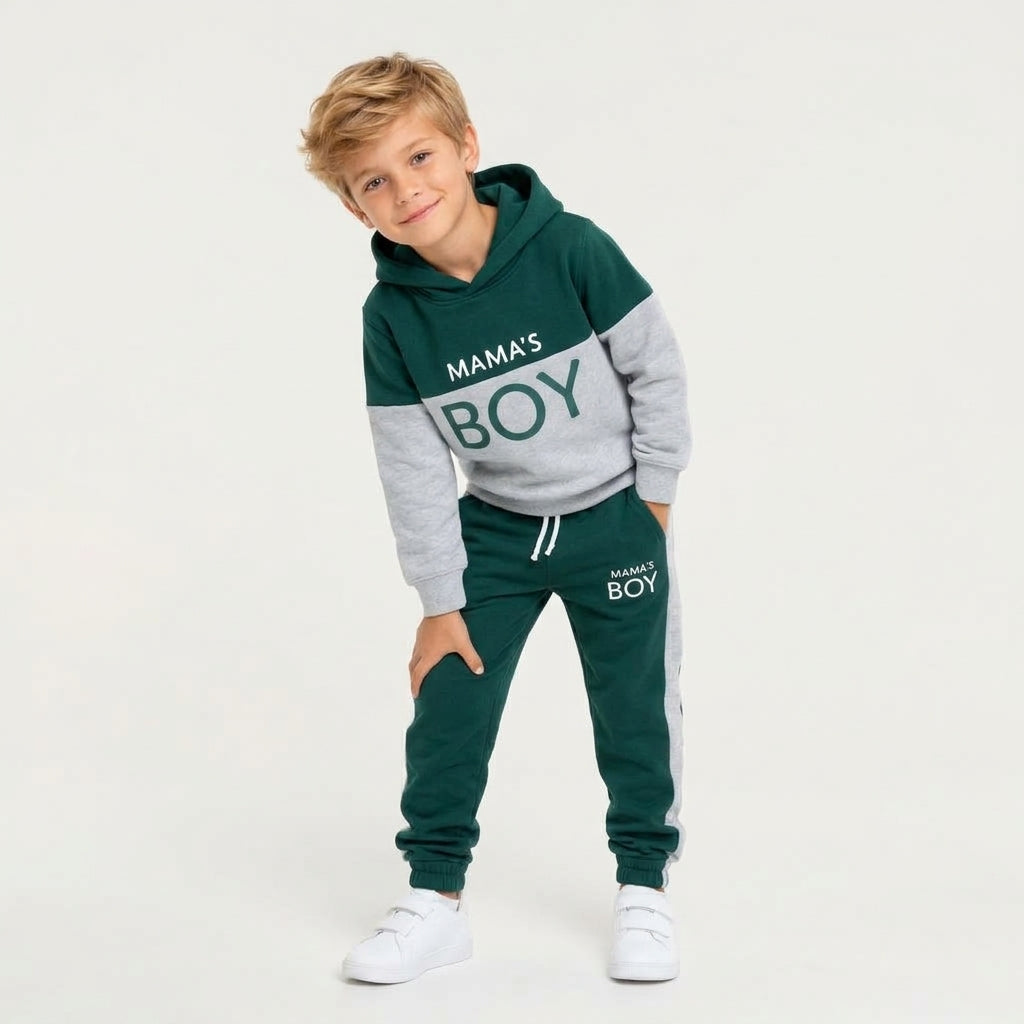 Boys "Mama's Boy" Tracksuit Set