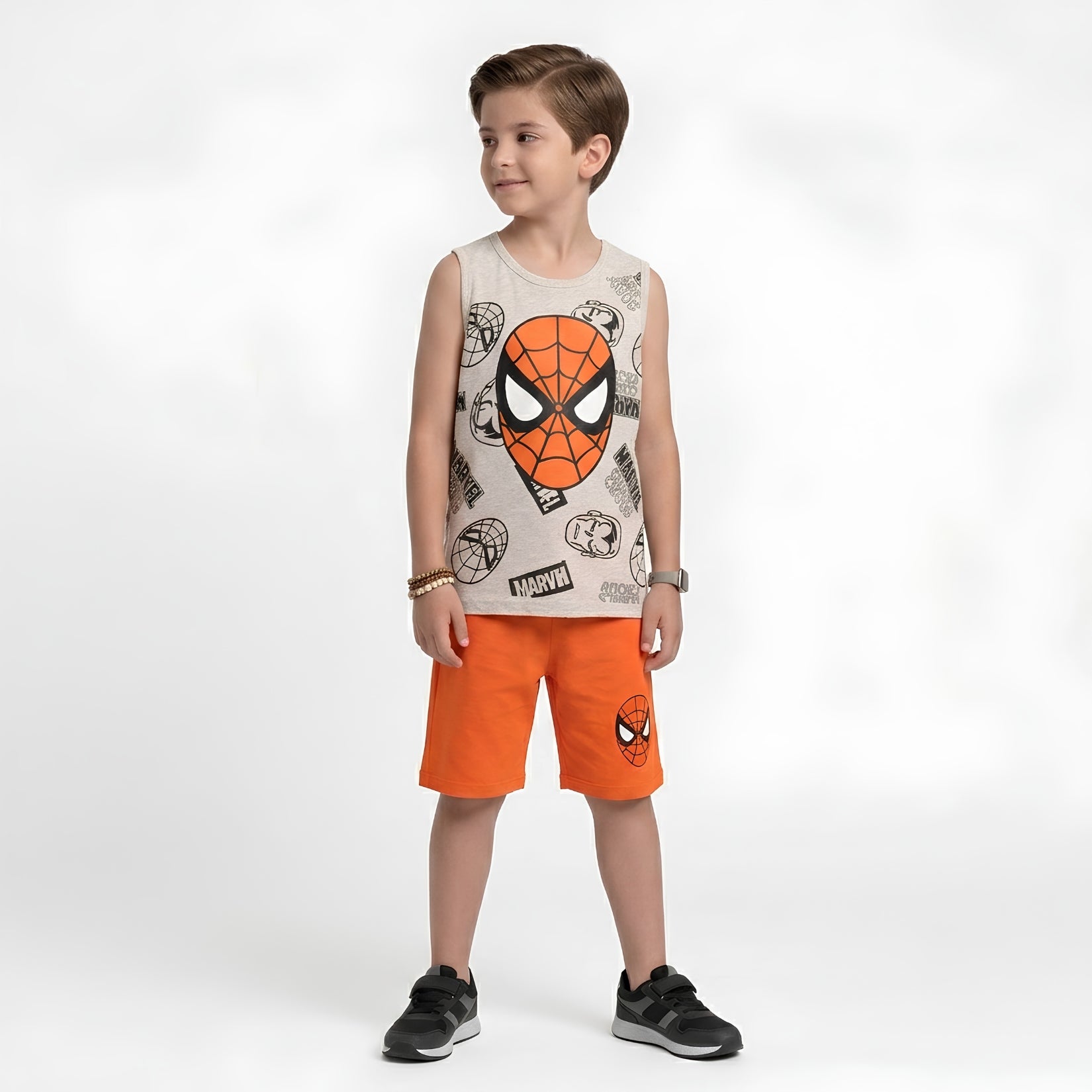 Boys Spider Hero Comic Tank Set