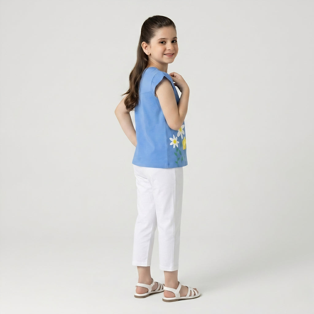 Girls Daisy Print Set