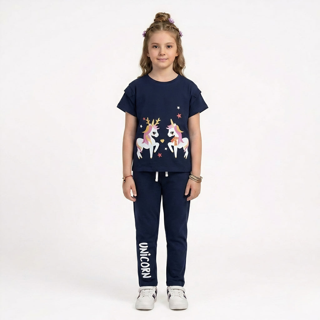 Girls Unicorn Print Set