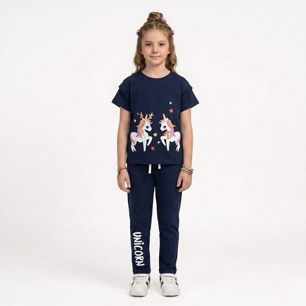 Girls Unicorn Print Set