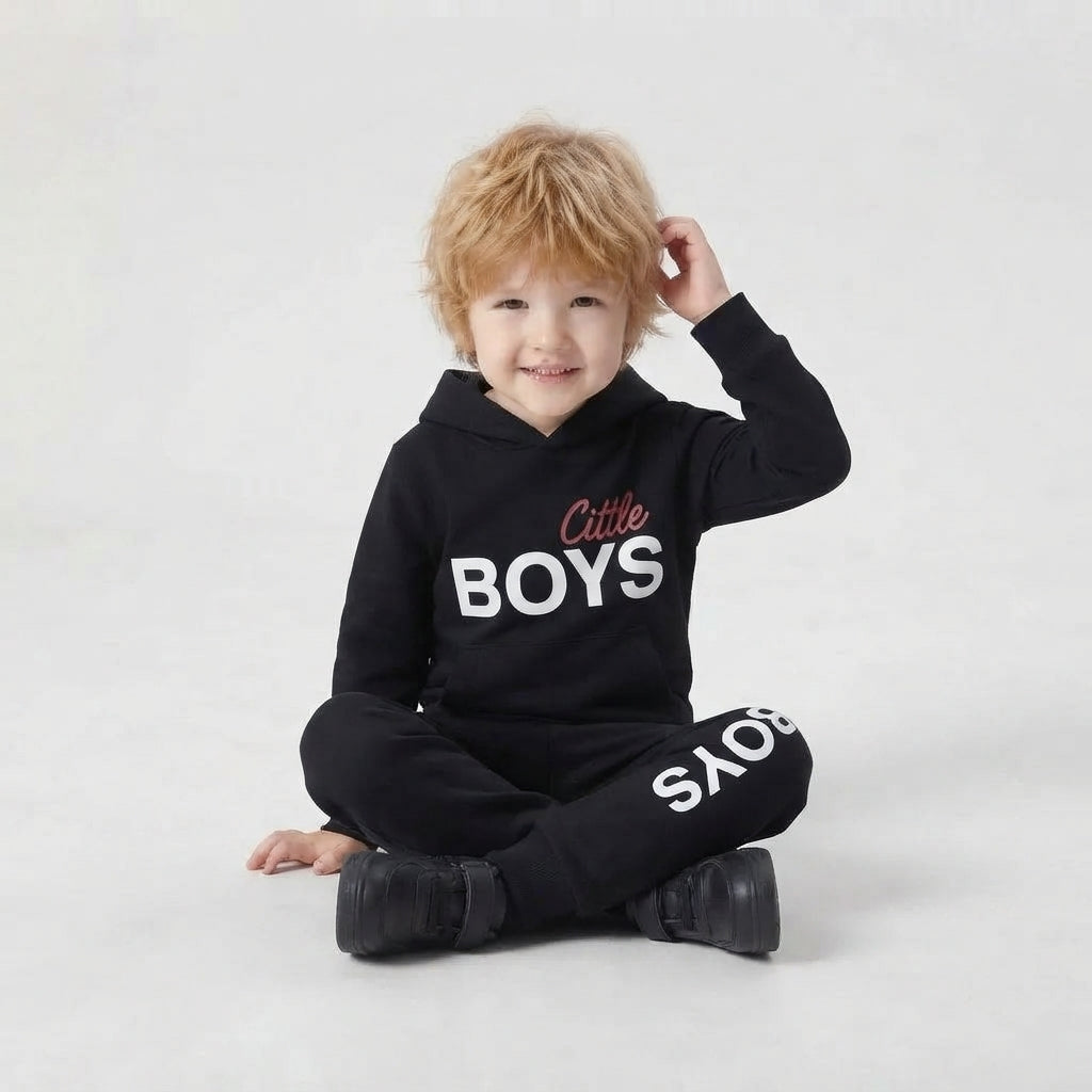 Boys "Little Boys" Hoodie Set