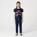 Girls Heart Balloon Print Set