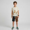 Tiger Print T-Shirt & Shorts Set