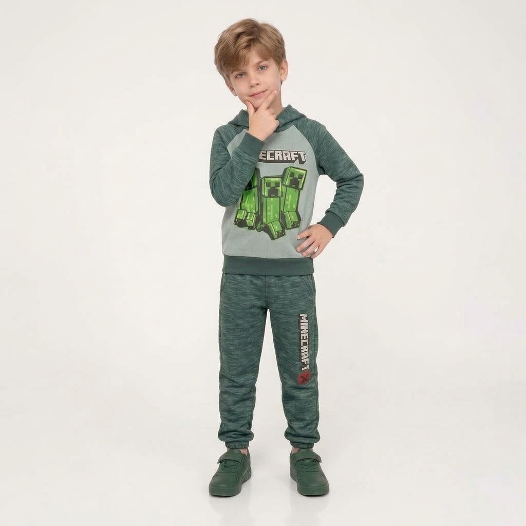 Boys Minecraft Printed Hoodie Set