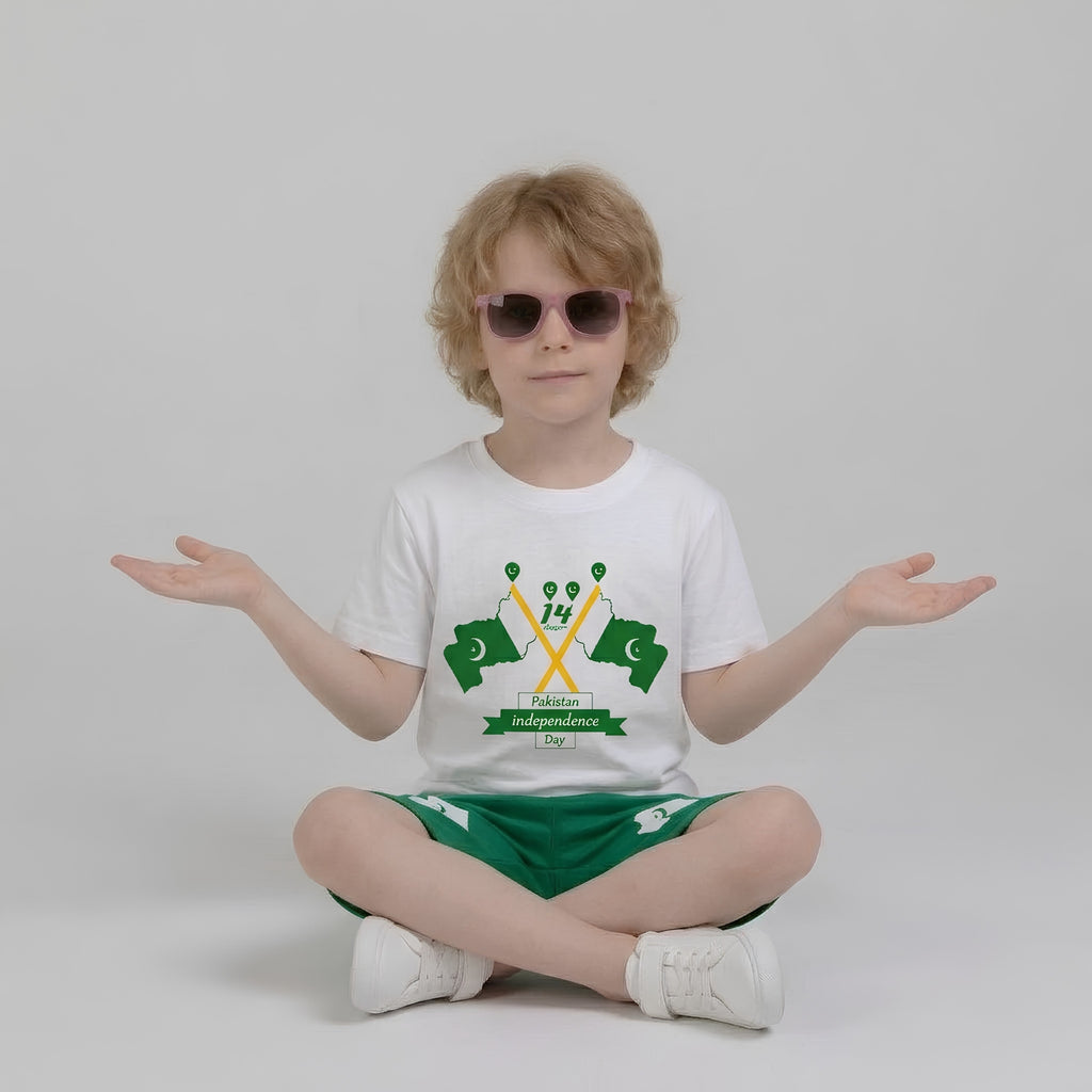 Boys 14th August Shorts Set